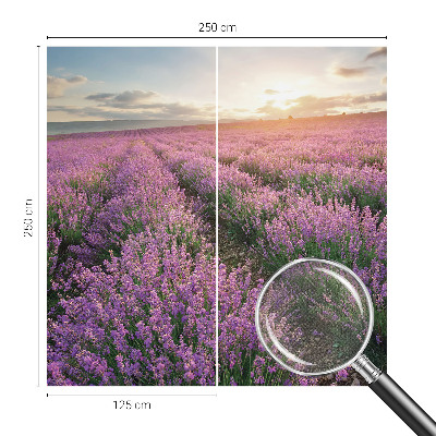 Peel and stick fototapet med motiv av lavendelfält