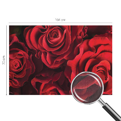 3D fototapet med motiv av röda rosor