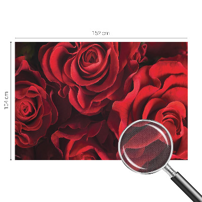 3D fototapet med motiv av röda rosor