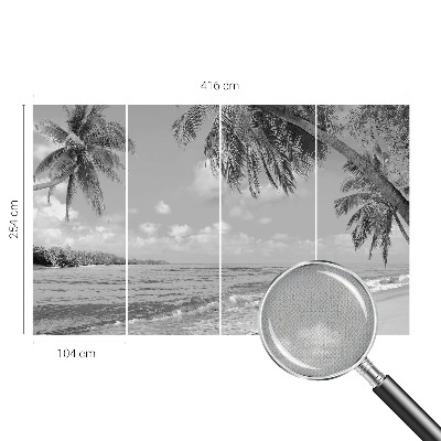 Fototapet barnrum med motiv av ett tropiskt paradis