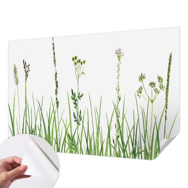 Fototapet för barn med ett subtilt floramönster