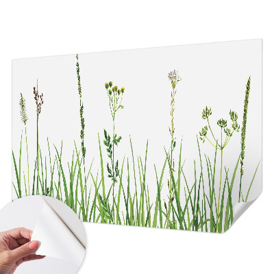 Fototapet för barn med ett subtilt floramönster