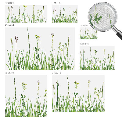 Fototapet för barn med ett subtilt floramönster