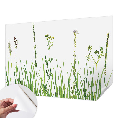 Fototapet för barn med ett subtilt floramönster