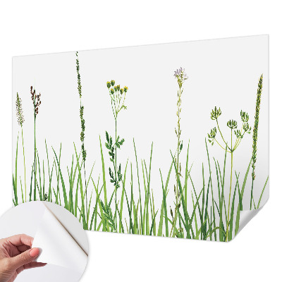 Fototapet för barn med ett subtilt floramönster
