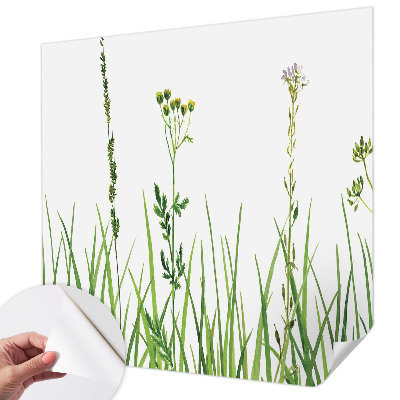 Fototapet för barn med ett subtilt floramönster