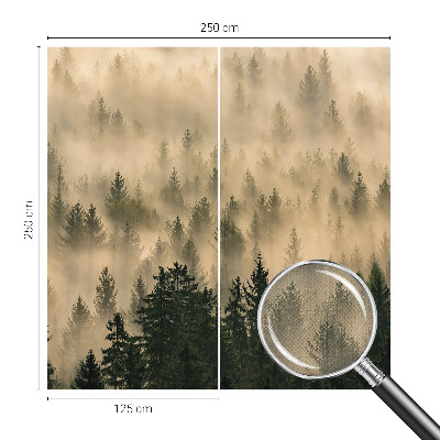 3D fototapet Skogsdimma