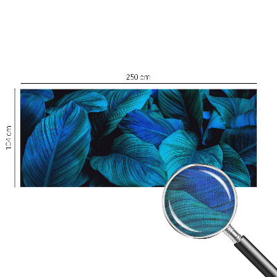 Självhäftande fototapet Blå blad