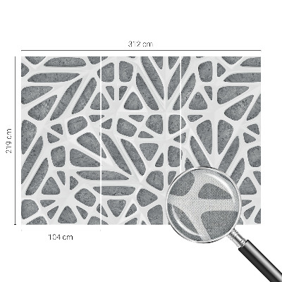 Fototapet barnrum med ett geometriskt nätverksmönster