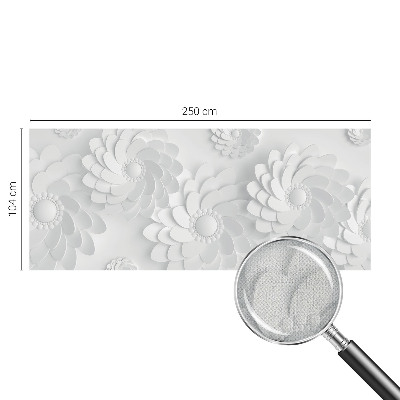 3D fototapet med blommigt mönster
