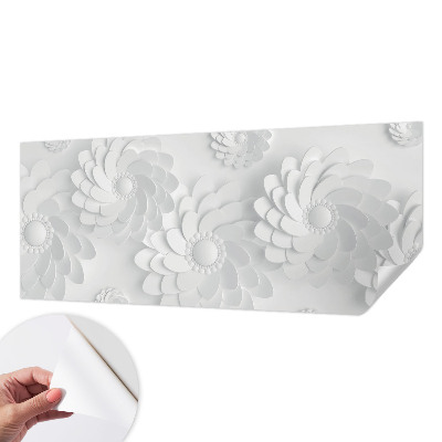 3D fototapet med blommigt mönster