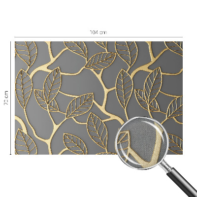 Fototapet barnrum med ett mönster av eleganta blad