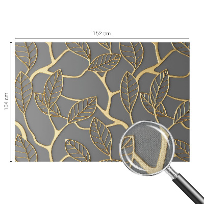 Fototapet barnrum med ett mönster av eleganta blad