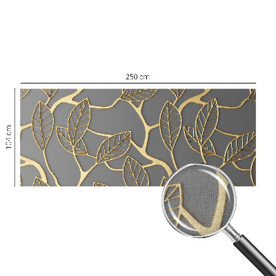Fototapet barnrum med ett mönster av eleganta blad