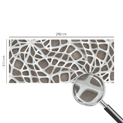 Peel and stick fototapet med ett geometriskt nätverksmönster