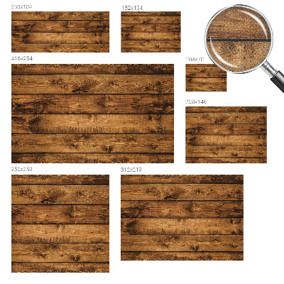 3D fototapet Träplankor