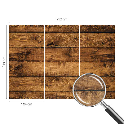 3D fototapet Träplankor