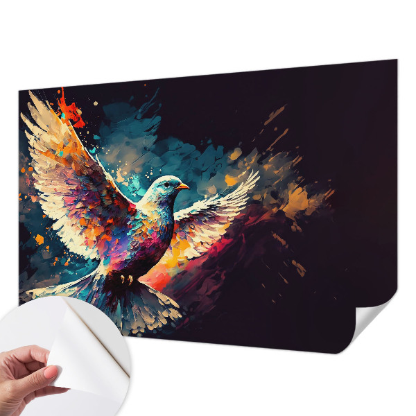 Självhäftande fototapet Färgglad fågel