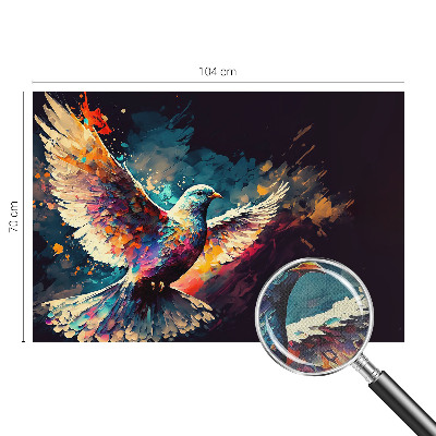 Självhäftande fototapet Färgglad fågel