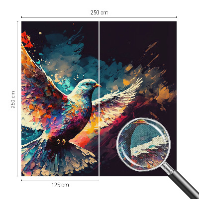 Självhäftande fototapet Färgglad fågel