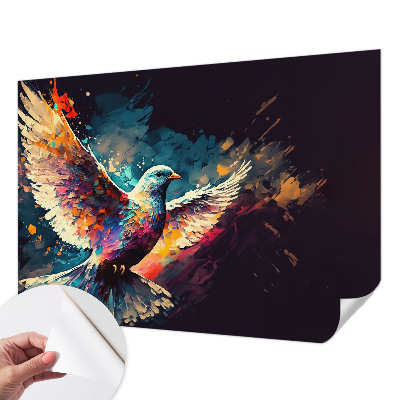 Självhäftande fototapet Färgglad fågel