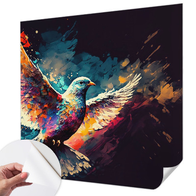 Självhäftande fototapet Färgglad fågel