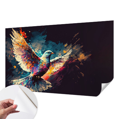 Självhäftande fototapet Färgglad fågel