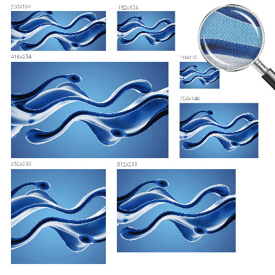 Peel and stick fototapet med ett abstrakt motiv som förmedlar lätthet