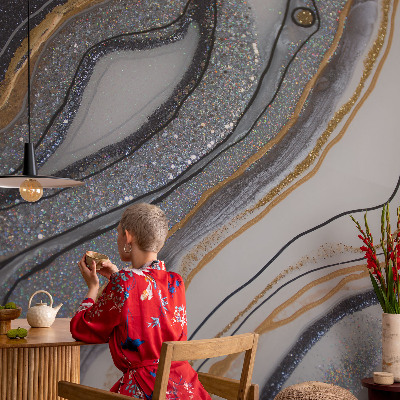 Självhäftande fotovägg Stenvågor