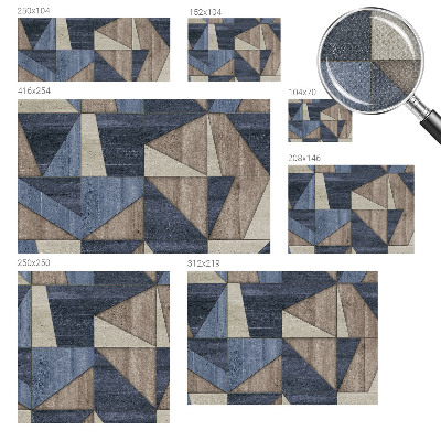 3D fototapet Geometriska mönster