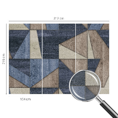 3D fototapet Geometriska mönster
