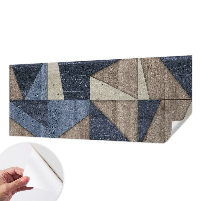 3D fototapet med geometriska mönster