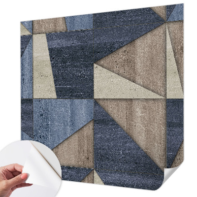 3D fototapet med geometriska mönster