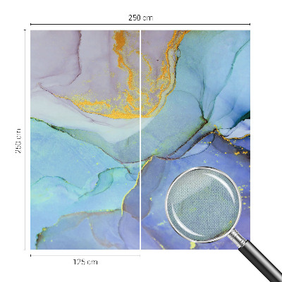 Peel and stick fototapet med akvarellformer