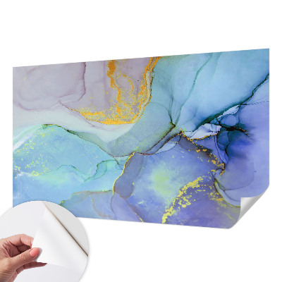 Peel and stick fototapet med akvarellformer