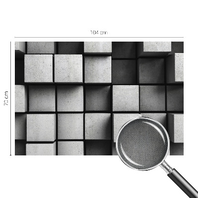 Självhäftande fotovägg med mönster av geometriska kuber