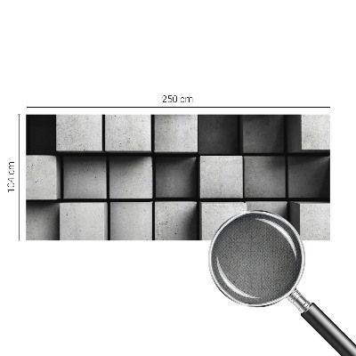 Självhäftande fotovägg med mönster av geometriska kuber