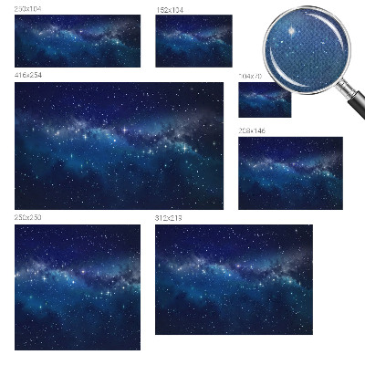 Fototapet för barn Stjärnklar natt