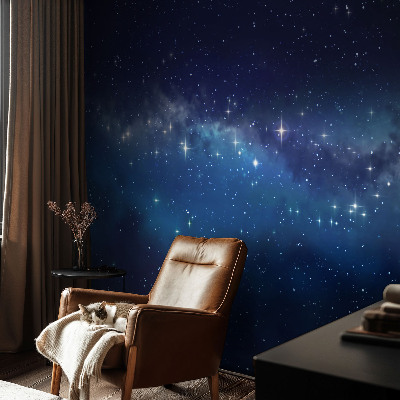 Fototapet för barn Stjärnklar natt
