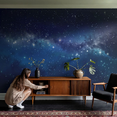 Fototapet för barn Stjärnklar natt