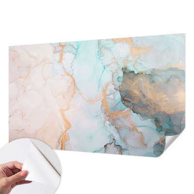 3D fototapet Akvarellvågor