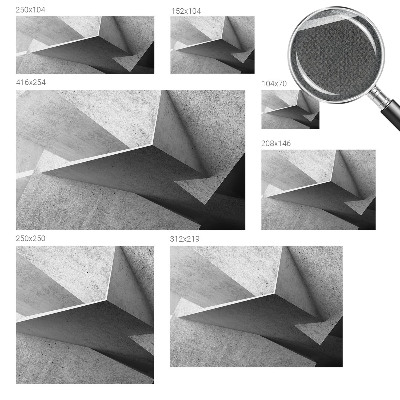 Peel and stick fototapet med geometriska strukturer