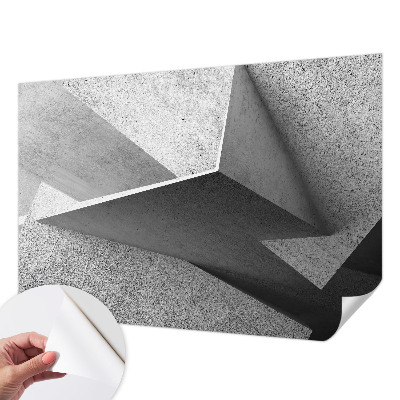 Peel and stick fototapet med geometriska strukturer