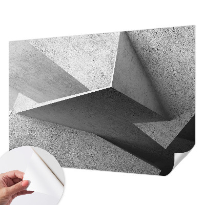 Peel and stick fototapet med geometriska strukturer