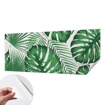 Fototapet barn med tropiska löv i barnvänlig design