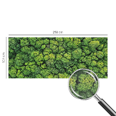 Självhäftande fotovägg med ett panorama av en skog