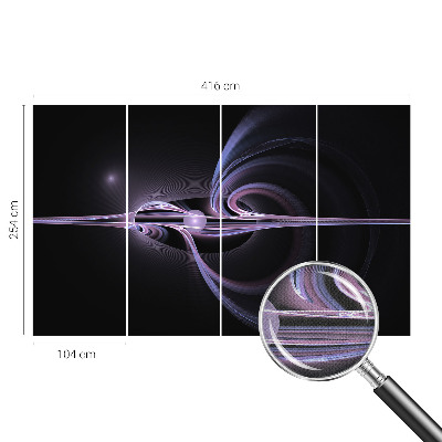 Självhäftande fototapet med motiv av kosmisk abstraktion