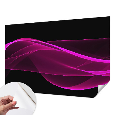 Peel and stick fototapet med motiv av ett rosa band