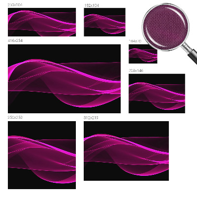 Peel and stick fototapet med motiv av ett rosa band