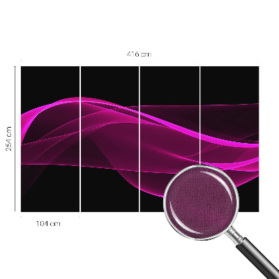 Peel and stick fototapet med motiv av ett rosa band
